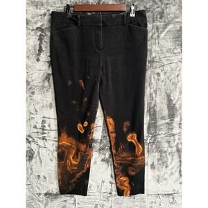 New‎ York & Company Women's 10 Upcycled Bleached Pants Artsy Gothic Grunge Emo